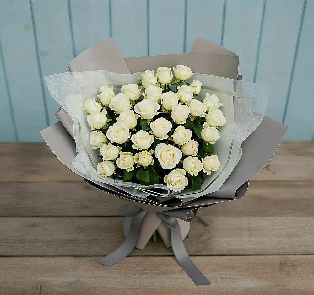 Букет Белоснежная нежность в Бурее