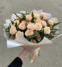 Букет Кремовые розы Латте в Бурее
