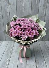 Букет цветов из:  Хризантемы #REPLACE_PRED# Бурее