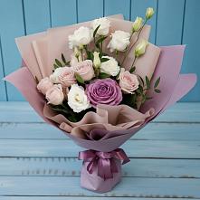 Букет цветов из:  Розы и Лизиантусы в Бурее