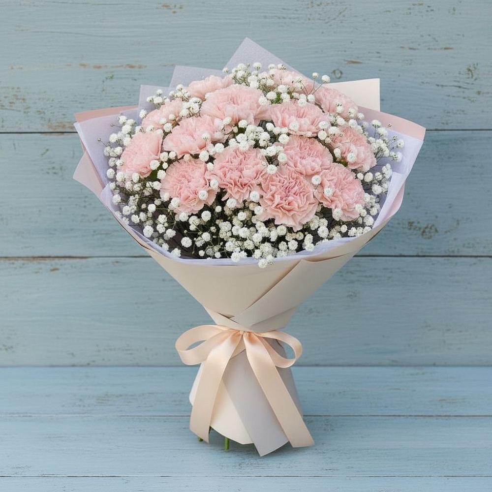 Букет цветов из: Гвоздики в Бурее