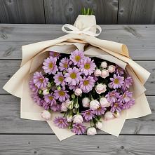 Букет цветов из:  Розы и Хризантемы в Бурее