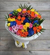Букет цветов из:  Розы и Хризантемы в Бурее