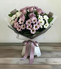 Букет цветов из:  Хризантемы и Розы в Бурее