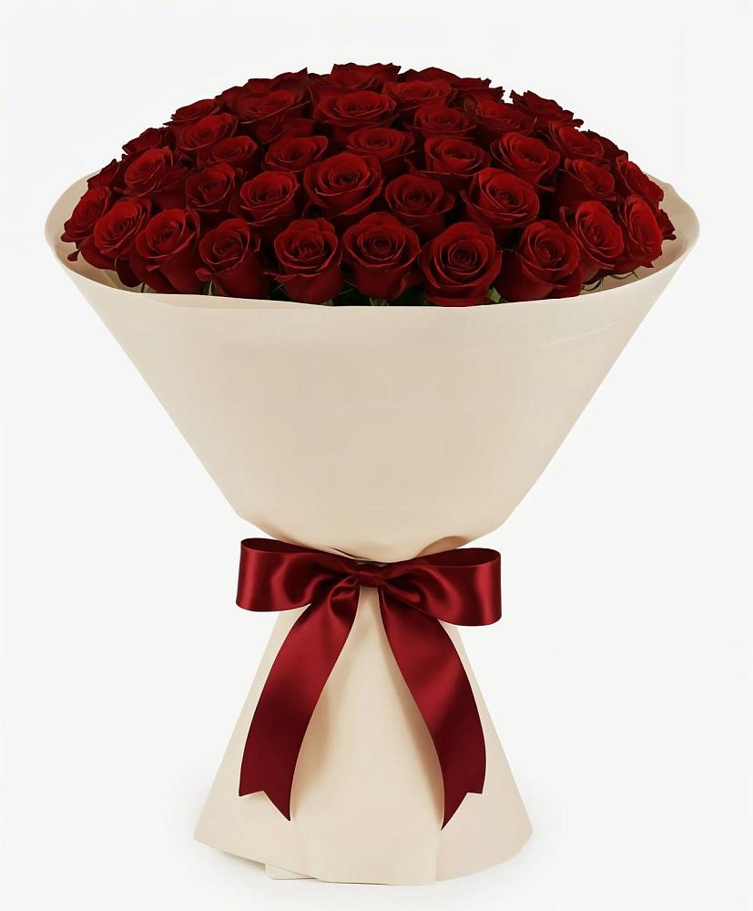 Букет 101 Бордовая роза Блэк Бакарра в Бурее