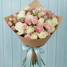 Букет цветов из:  Розы #REPLACE_PRED# Бурее